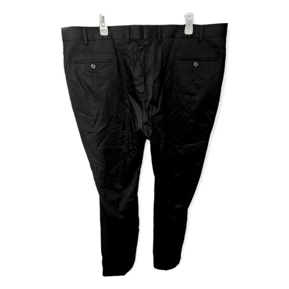 NWOT $395 Perry Ellis Men's Black Slim-Fit 2-Piece Suit Jacket 48L Pants 43Wx34L - Picture 5 of 12